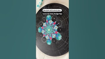 2025 Learn mandala 3 easy tips #mandala