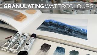 Granulating Watercolours and Granulating Medium with Paper Comparison | Beautiful Results!