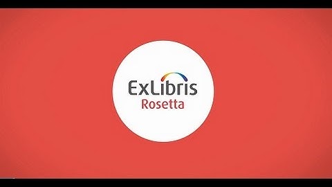The New Ex Libris Rosetta