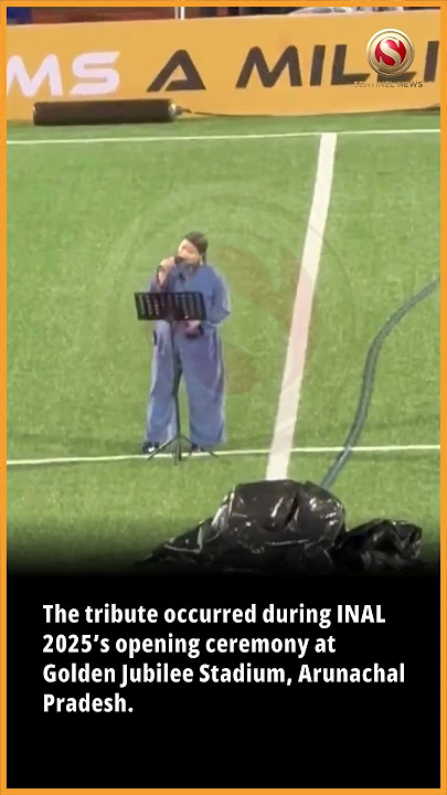 Singer Ngurang Julie pays tribute to Zubeen Garg with “Mayabini” at Arunachal League 2025 opening