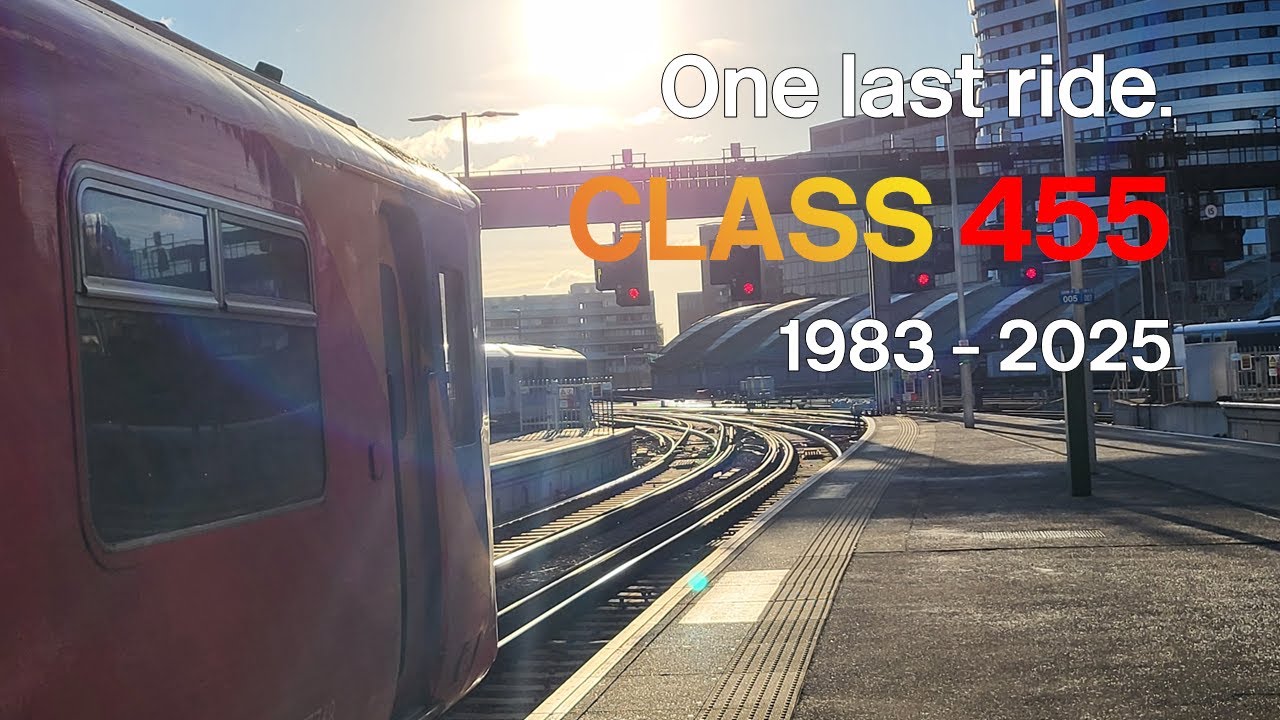 One last ride. BREL Class 455 - Guildford to London Waterloo