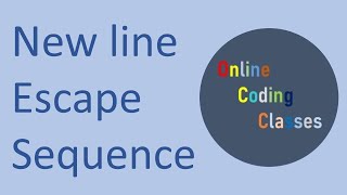 New Line Escape Sequence in c++
