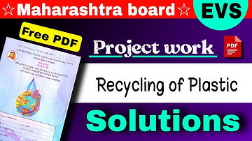 Class 12 evs project - 12th evs recycling of plastic class 11th - EVS book pdf water security 12th