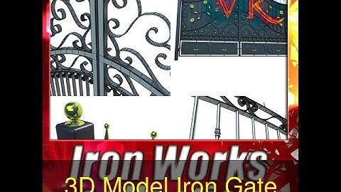 3D Model of 3D Model Iron Gate Collection Review