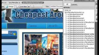 How To Create Drop Down Menus In Dreamweaver CS4 Lesson 3.wmv