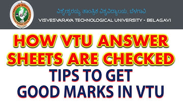 HOW VTU answer sheets are checked | tips for writing the vtu exams