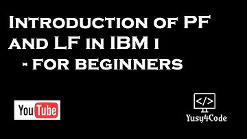 Physical & Logical file Intro  - Part 1 Beginners