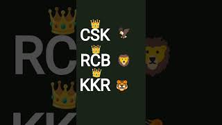 CSK RCB KKR :⁠-⁠P:⁠-⁠D8⁠-⁠)🦅🐯🦁👑