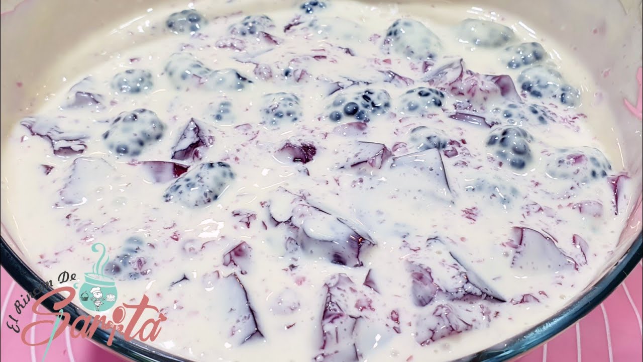 Ensalada de gelatina de Zarzamora reposteandoconsarita YouTube