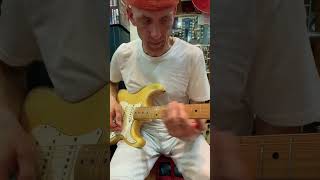 Joe Satrianis 1970 maple cap Fender Stratocaster played at Music Connection in Singapore
