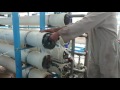 Removing of membrane from rewerse osmosis water plant