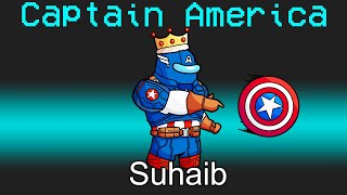 امونق اس بس انا كابتن أمريكا! (خاف مني!)🤣 - Among Us Captain America