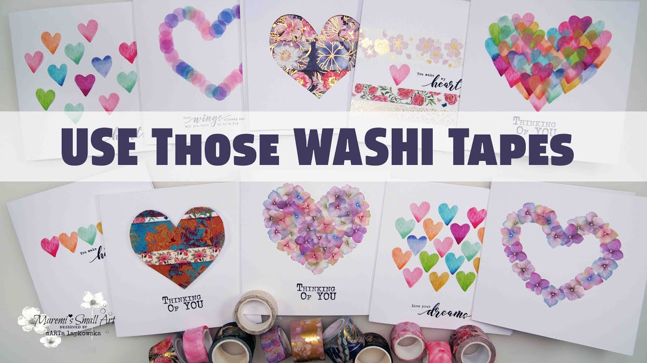 Washi Tape Hearts {Valentines Day Craft} - The Resourceful Mama