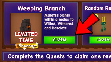 FASTEST METHOD to GET WEEPING BRANCH Seed... in Grow a Garden!