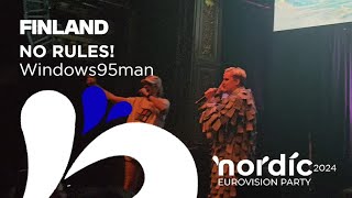  Windows95Man - No Rules Finland 2024 I Live At Nordic Eurovision Party 2024