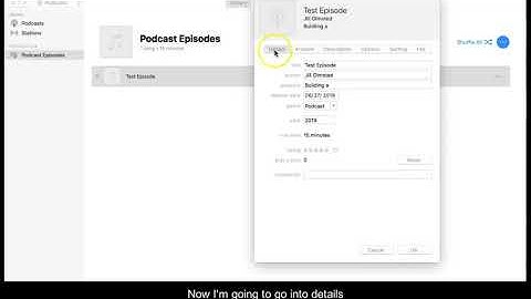 Using Apple to create metadata