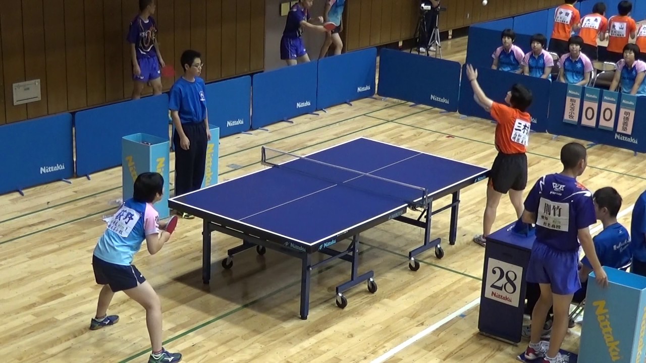 2017年 卓球女子 団体 駒大苫小牧×明徳義塾 2回戦 - YouTube