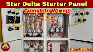 Star Delta Starter | Star Delta Starter Panel Wiring Connection In Hindi | Electrician Ustaad