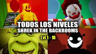COMO PASAR SHREK IN THE BACKROOMS ROBLOX | TODOS LOS NIVELES | GUÍA ACTUALIZADA | NIVELES 1-16