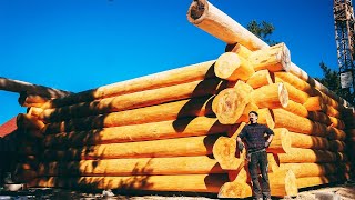 Craftsmen Build Massive Log Cabin | EP2 by Natural Log House 35,001 views 2 years ago 26 minutes