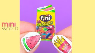 DIY Miniature Food for Dollhouse Barbie #Shorts