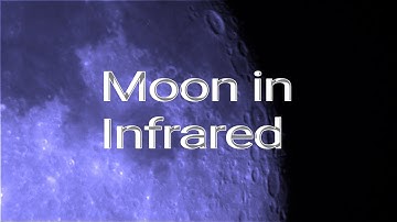 View of the Moon in infrared (near IR) using 850IR pass filter | ZWO 850IR pass | ZWO ASI462MC.