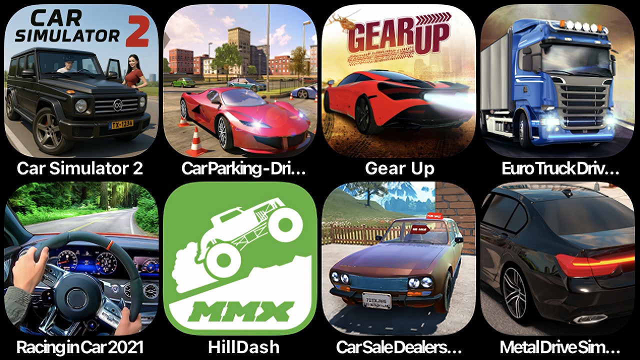 Car Simulator 2, Car Parking-Driving School, Gear Up, Euro Truck Driver ...