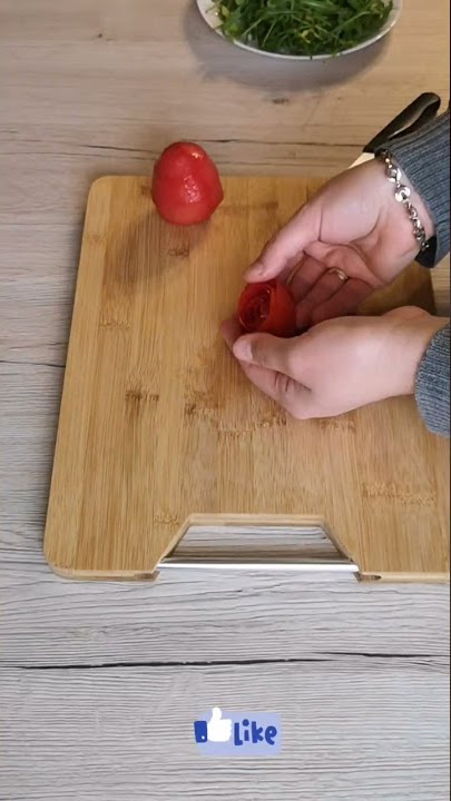 Aus Tomaten Rosen machen #essen #shorts #videos