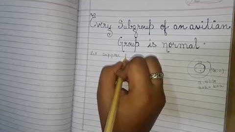 Every Subgroup of an avilian group is a normal subgroup of G// Group theory // Maths// (B.sc)