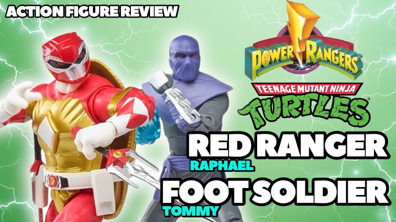 TMNT X POWER RANGER crossover figures. Hasbro & Boom Studios - Red ...