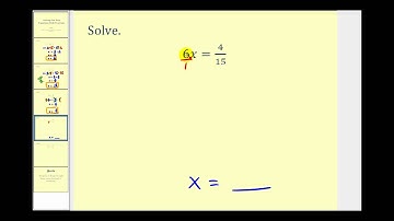 Solve One Step Equations with Fractions