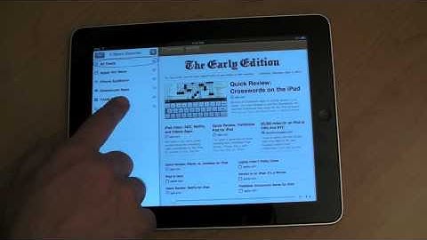 Early Edition RSS for iPad