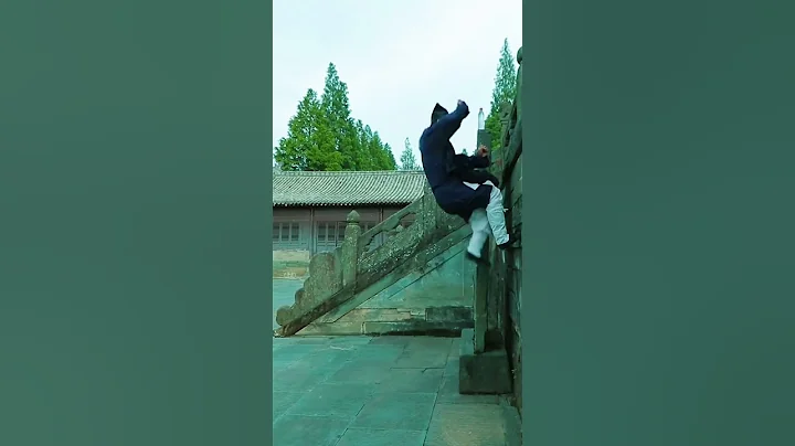 道教武當道長實戰「輕功」，Taoist Wudang Taoist "Light kung fu" in actual combat, - 天天要聞