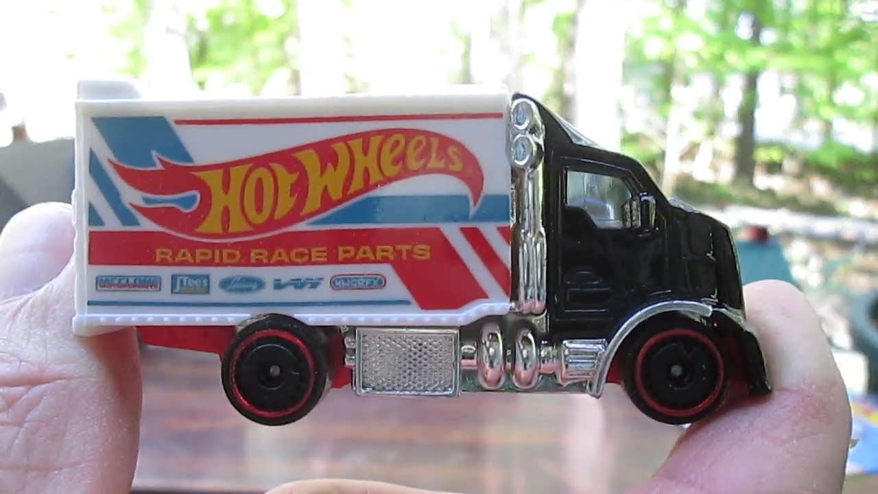 Hiway Hauler 2 Hot Wheels Rapid Race Parts Toy Truck Unboxing
