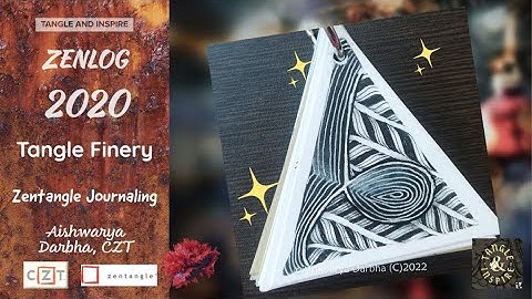 ZenLog31 - ZentangleJournaling #Day01 Tangle Finery - Aishwarya Darbha