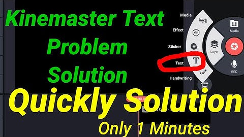 Kinemaster text Problem Solution l Kinemaster text Problem | Kinemaster Font Problem