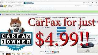 How to get a CarFax Report for $4.99 screenshot 1