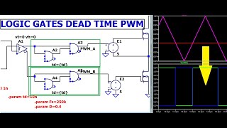 LTSPICE Logic Gate Dead Time PWM for Synch. Buck
