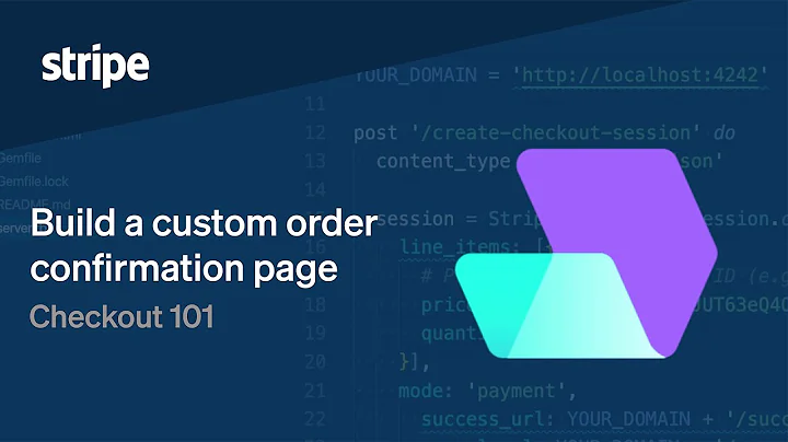Build a custom order confirmation page with Checkout