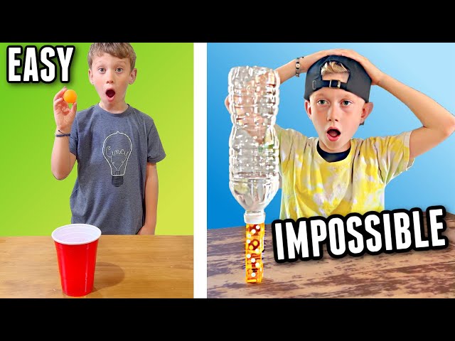 50 EASY vs 1 IMPOSSIBLE Trick Shots class=