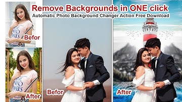 Remove Backgrounds in ONE click Photoshop CC 2020 Tutorial II Photoshop Action Free Download