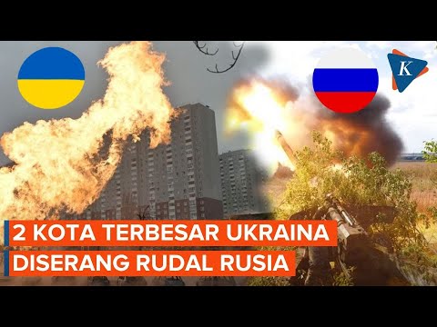 Rusia Gempur 2 Kota Terbesar di Ukraina