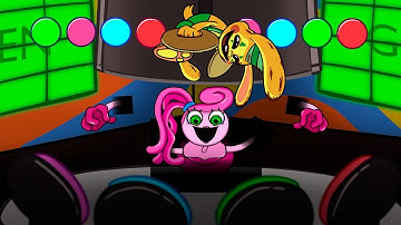 FNF Character Test | Gameplay vs Minecraft Animation | bunzo bunny poppy playtime chapter 2 | mommy