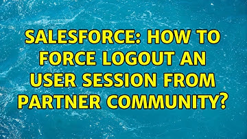 Salesforce: How to force logout an user session from Partner Community?
