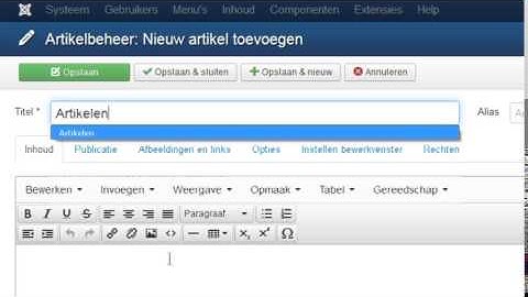 joomla artikelen in tabs