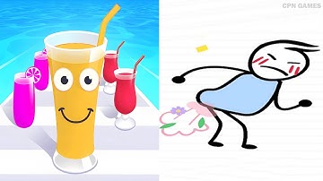 Juice Run VS Help Me Tricky Story - All Levels SpeedRun Gameplay Android iOS Ep1