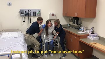 Ambulation with Walker: 2 Person Assist