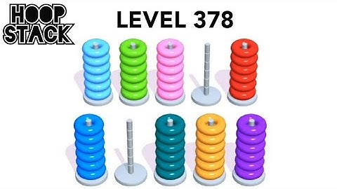 Hoop Stack Level 378 | Puzzle Game  | Complete Level