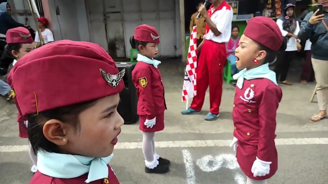 Gerak Jalan TK Pertiwi 24 Kradenan Sabtu 26 Agustus 2023