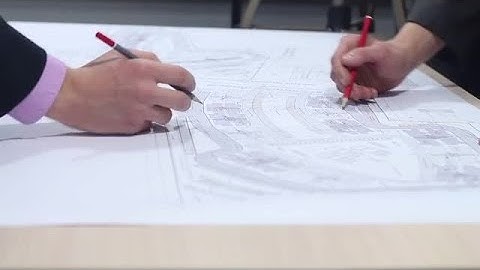 Architects Changing Plans Before Building Stock Video